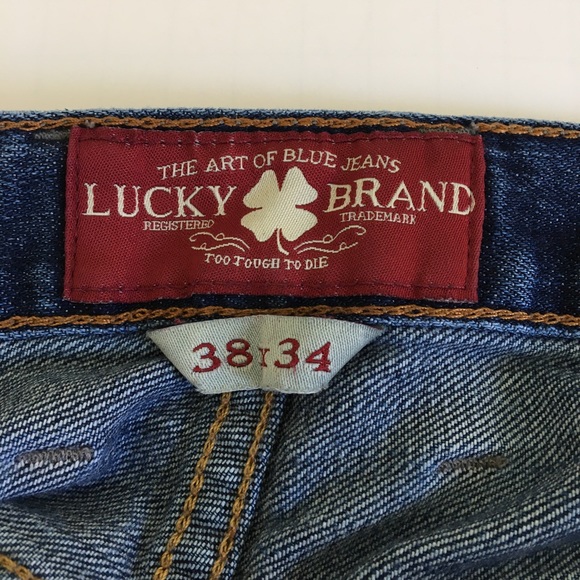 Lucky Brand 361 Vintage Straight Medium Wash Jeans 38x34 - Picture 3 of 10
